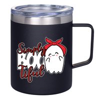 Simply Bootiful Cute Halloween Ghost 12oz Stainless Steel Coffee Mug