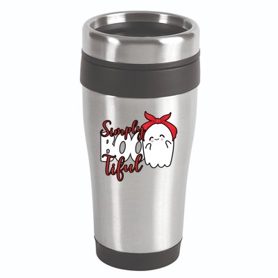 Simply Bootiful Cute Halloween Ghost 16oz Travel Tumbler