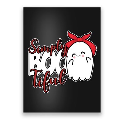 Simply Bootiful Cute Halloween Ghost Poster