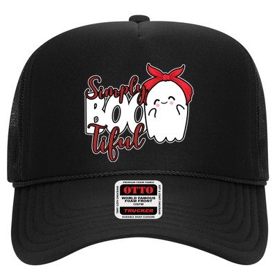 Simply Bootiful Cute Halloween Ghost Trucker Hat