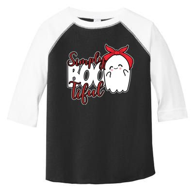 Simply Bootiful Cute Halloween Ghost Toddler Fine Jersey T-Shirt