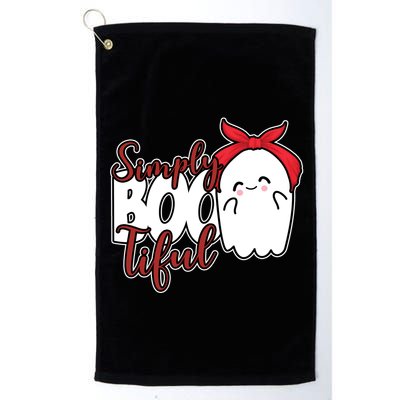 Simply Bootiful Cute Halloween Ghost Golf Towel