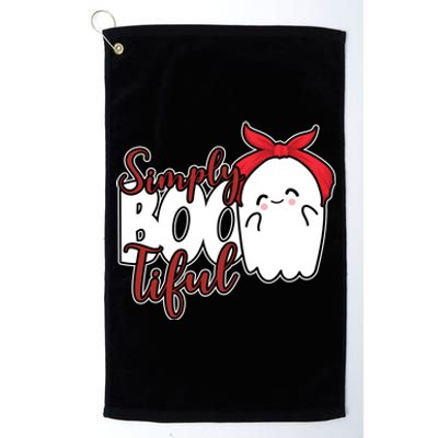 Simply Bootiful Cute Halloween Ghost Platinum Collection Golf Towel