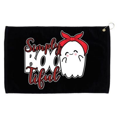 Simply Bootiful Cute Halloween Ghost Grommeted Golf Towel