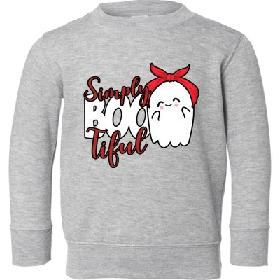 Simply Bootiful Cute Halloween Ghost Toddler Sweatshirt
