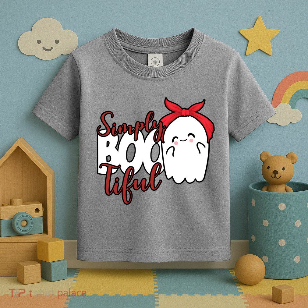 Simply Bootiful Cute Halloween Ghost Toddler T-Shirt