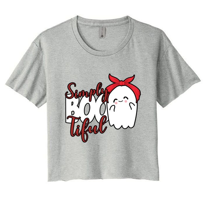 Simply Bootiful Cute Halloween Ghost Crop Top