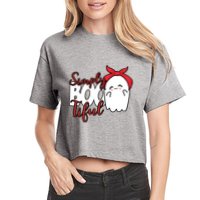 Simply Bootiful Cute Halloween Ghost Crop Top