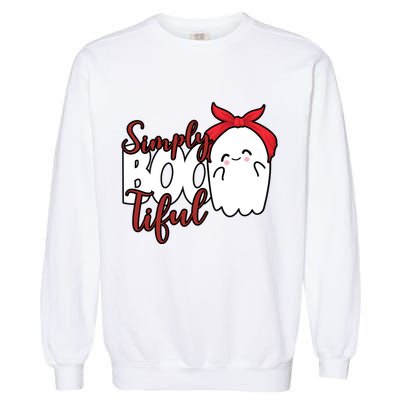 Simply Bootiful Cute Halloween Ghost Garment-Dyed Sweatshirt