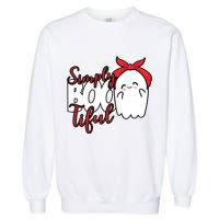 Simply Bootiful Cute Halloween Ghost Garment-Dyed Sweatshirt