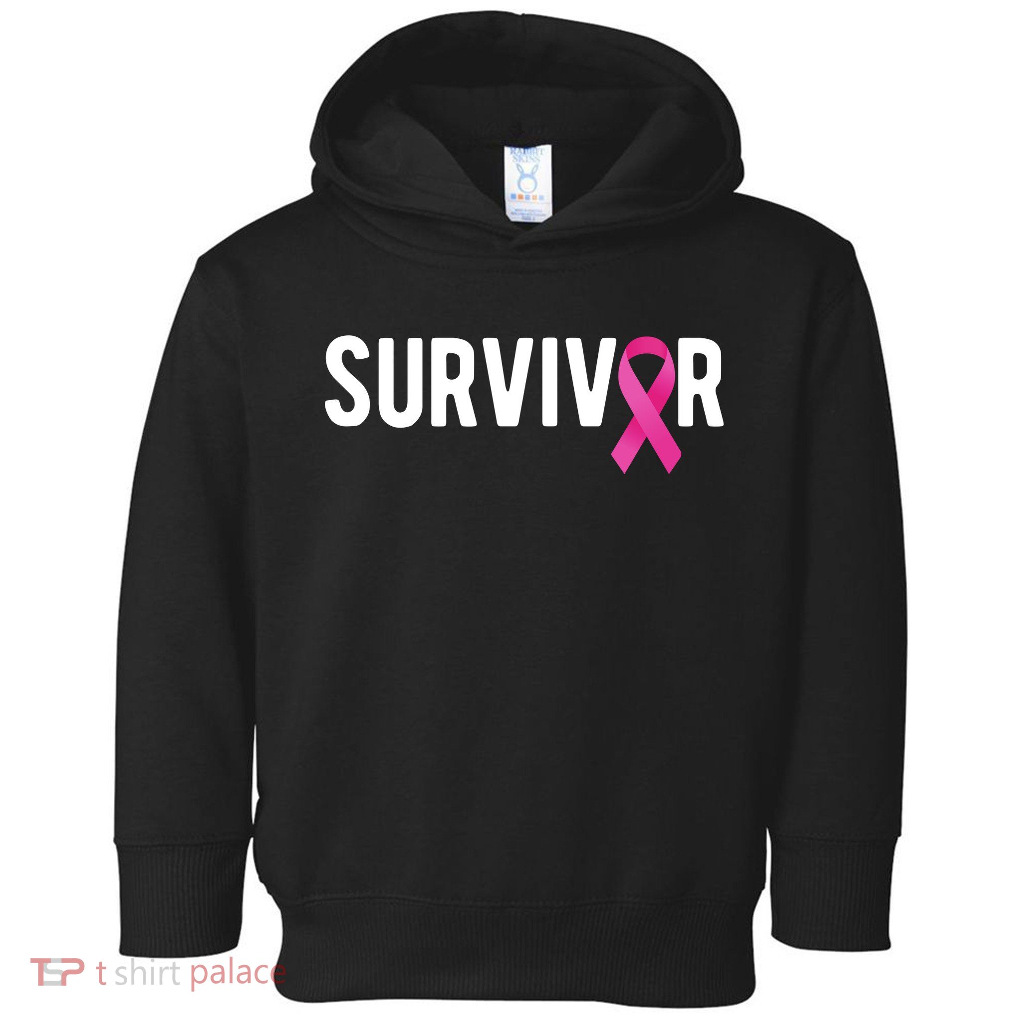 Survivor Breast Cancer Awareness Ribbon Toddler Hoodie