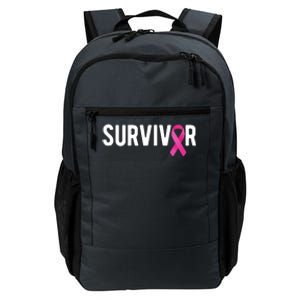 Survivor Breast Cancer Awareness Ribbon Daily Commute Backpack