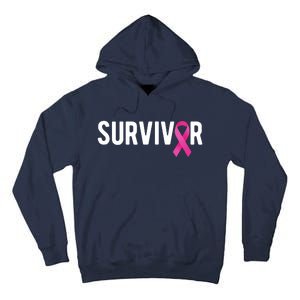 Survivor Breast Cancer Awareness Ribbon Tall Hoodie