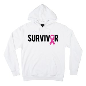 Survivor Breast Cancer Awareness Ribbon Hoodie