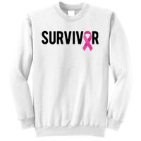 Survivor Breast Cancer Awareness Ribbon Sweatshirt