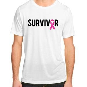 Survivor Breast Cancer Awareness Ribbon Adult ChromaSoft Performance T-Shirt