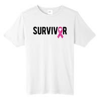 Survivor Breast Cancer Awareness Ribbon Tall Fusion ChromaSoft Performance T-Shirt