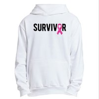 Survivor Breast Cancer Awareness Ribbon Urban Pullover Hoodie