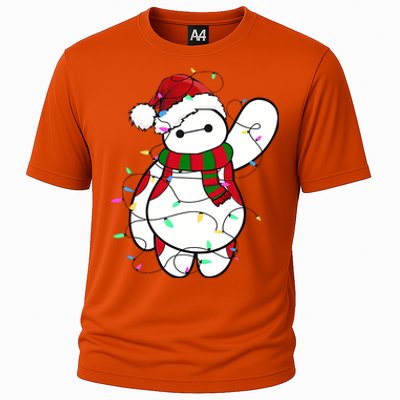 Santa Baymax Christmas Lights Baymax Christmas Baymax Xmas L Cooling Performance Crew T-Shirt