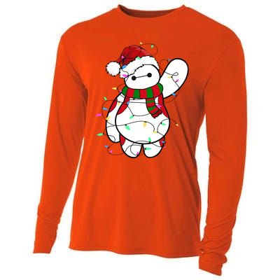 Santa Baymax Christmas Lights Baymax Christmas Baymax Xmas L Cooling Performance Long Sleeve Crew