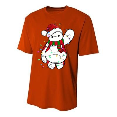 Santa Baymax Christmas Lights Baymax Christmas Baymax Xmas L Performance Sprint T-Shirt