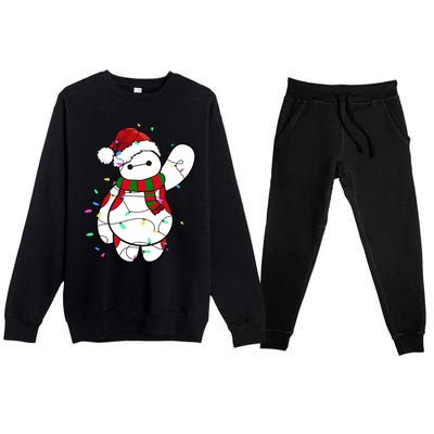 Santa Baymax Christmas Lights Baymax Christmas Baymax Xmas L Premium Crewneck Sweatsuit Set