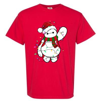 Santa Baymax Christmas Lights Baymax Christmas Baymax Xmas L Garment-Dyed Heavyweight T-Shirt