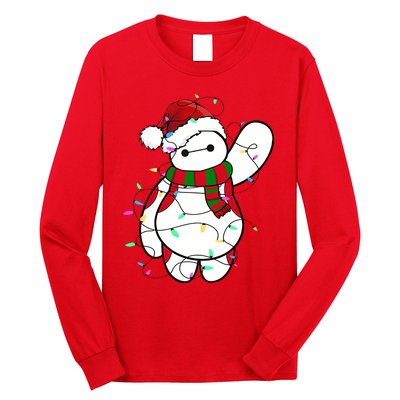 Santa Baymax Christmas Lights Baymax Christmas Baymax Xmas L Long Sleeve Shirt