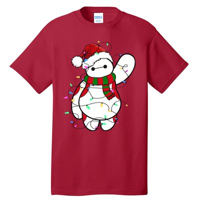 Santa Baymax Christmas Lights Baymax Christmas Baymax Xmas L Tall T-Shirt