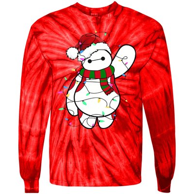 Santa Baymax Christmas Lights Baymax Christmas Baymax Xmas L Tie-Dye Long Sleeve Shirt