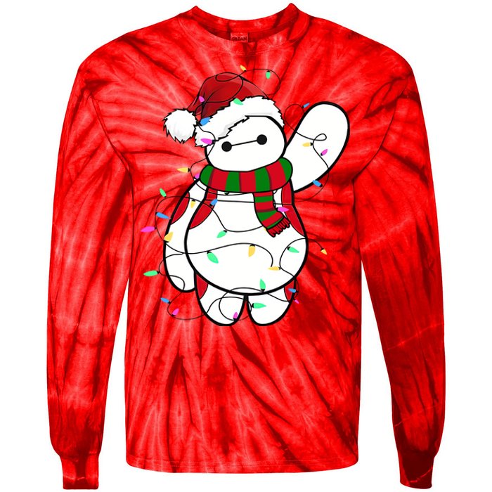 Santa Baymax Christmas Lights Baymax Christmas Baymax Xmas L Tie-Dye Long Sleeve Shirt