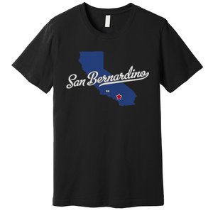 San Bernardino California CA Map Premium T-Shirt