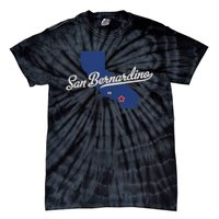 San Bernardino California CA Map Tie-Dye T-Shirt