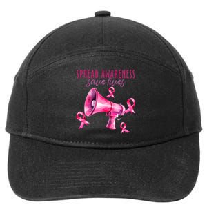 Support Breast Cancer Awareness 7-Panel Snapback Hat