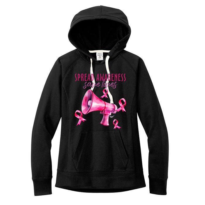 Support Breast Cancer Awareness Women's Fleece Hoodie