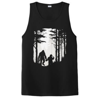 Santa Bigfoot Christmas Coming PosiCharge Competitor Tank