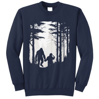 Santa Bigfoot Christmas Coming Sweatshirt