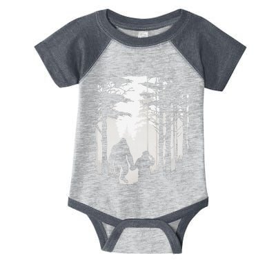 Santa Bigfoot Christmas Coming Infant Baby Jersey Bodysuit