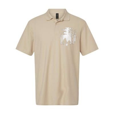 Santa Bigfoot Christmas Coming Softstyle Adult Sport Polo