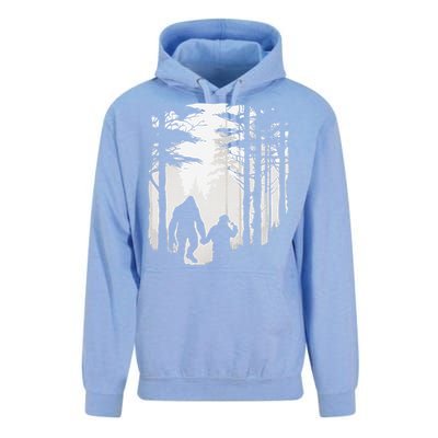 Santa Bigfoot Christmas Coming Unisex Surf Hoodie