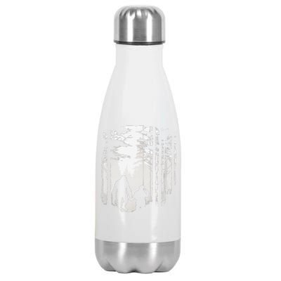 Santa Bigfoot Christmas Coming Stainless Steel Insulated Water Bottle