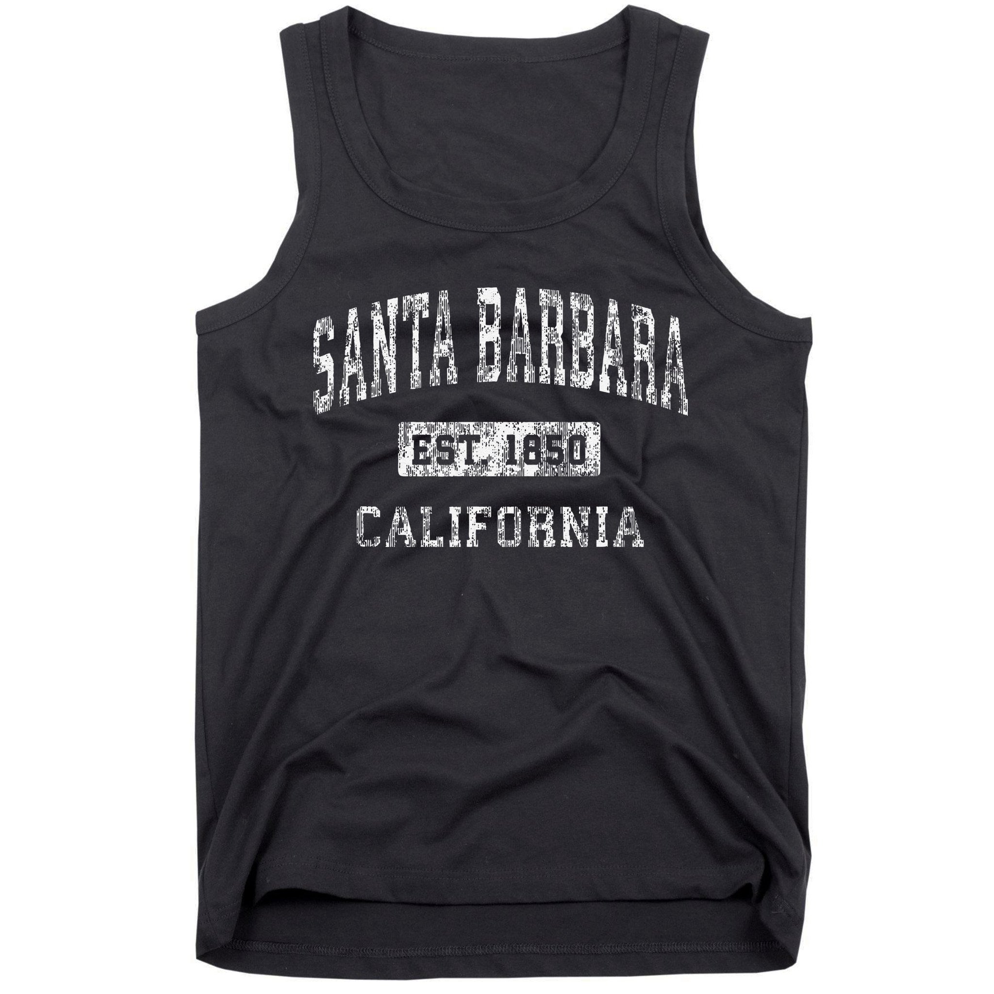 Santa Barbara California Ca Vintage Established Tank Top