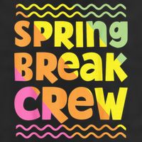 Spring Break Crew Retro Groovy 2025 Boy Trucker Hat