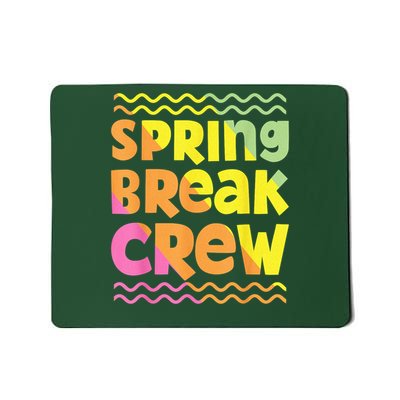 Spring Break Crew Retro Groovy 2025 Boy Mousepad
