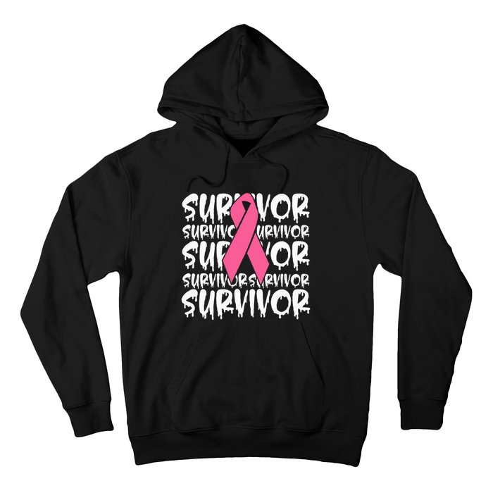 Support Breast Cancer Awareness Pink Survivor Hoodie