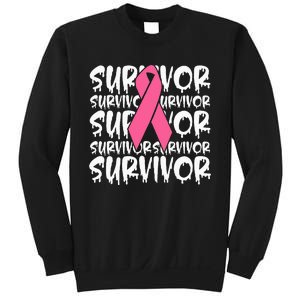 Support Breast Cancer Awareness Pink Survivor Sweatshirt