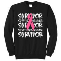 Support Breast Cancer Awareness Pink Survivor Sweatshirt