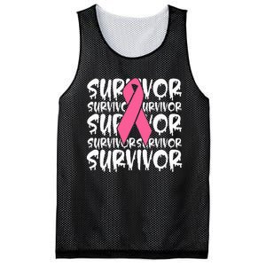 Support Breast Cancer Awareness Pink Survivor Mesh Reversible Basketball Jersey Tank