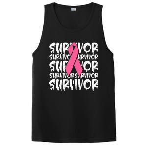 Support Breast Cancer Awareness Pink Survivor PosiCharge Competitor Tank