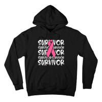 Support Breast Cancer Awareness Pink Survivor Tall Hoodie